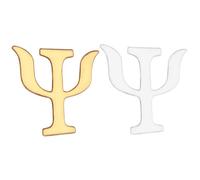 TOPPERFUN 2pièces Broches Avec Lettres Grecques Psi Émail Lot Pour Sac à Dos Chapeau Bijoux Cadeau Pour Psychologues