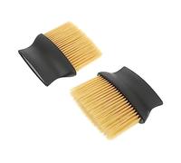 TOPPERFUN 2pièces Brosse Coiffeur Professionnelle Lot pour Coupe Cheveux Dépoussiérage Oreilles Nuqueoutil Coiffeur
