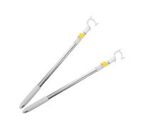 TOPPERFUN 2pièces Fourche à Linge Crochet De pour Vêtements Tringle à Vêtements Perche à Linge Réglable Lot pour Séchage