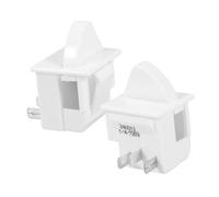 TOPPERFUN 2pièces Interrupteur de Porte Momentané à Broches pour Réfrigérateur Remplacement de Lampe de Porte Bouton-poussoir Convient pour Congélateur