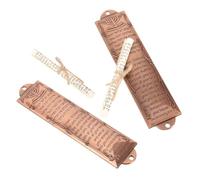 TOPPERFUN 2pièces Mezuzah avec Sacré Décoration Religieuse Juive pour Maison Bénédiction Anglais Et Hébreu De Crémaillère pour Famille