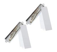TOPPERFUN 2pièces Mezuzah Métallique Juive Lot de Décoration De Porte avec Écrits Sacrés pour Maison Bureau Et Magasin Bénédiction Et Familiale Judaïque