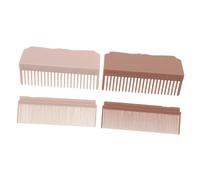 TOPPERFUN 2pièces Peigne à Lisser Fibre de Brosse Plate Chauffante pour Coiffage à Domicile ou Salon Démêlage Facile et Léger