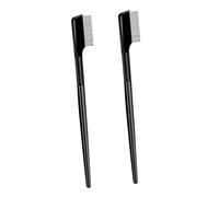 TOPPERFUN 2pièces Peigne Sourcils Acier Densifié Peigne Portable Sculptant Cils Séparateur Naturel Pour Sourcils Et Cils