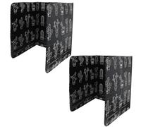 TOPPERFUN 2pièces Plaque Anti-éclaboussures pour Cuisinière à Gaz Déflecteur de Cuisson pour Protection les Projections Huile