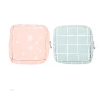 TOPPERFUN 2pièces Sac De Rangement Serviettes Hygiéniques Compact Et Léger Pochette Pratique pour Protections Menstruelles Et Petits Objets Et Multi-Usage pour Voyage Et Quotidien Lot