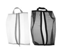 TOPPERFUN 2pièces Sacs de Voyage pour Chaussures Maille avec Fermeture Éclair Pochettes de Rangement pour Baskets et Talons Organisateurs de Valise pour Hommes et Femmes