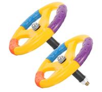 TOPPERFUN 2pièces Volant De Voiture Pivotant Pour Jouets Lot De De Simulation Avec Disque Tournant Accessoire De Jeu Extérieur Pour Garçon Fille