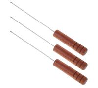 TOPPERFUN 3 Pièces Aiguille à Ver Fine Manche Antidérapant | Outil Léger pour Enfiler Appâts Facilement, Adapté Hair Rigs, Pêche en Bord de Mer