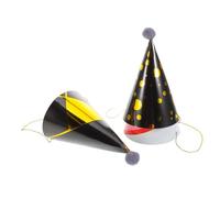 TOPPERFUN 3 Pièces Chapeau D'anniversaire Veille Doré Chapeaux Faire La Fête Enfants Couronne D'anniversaire Enfants Bonne Année Verres En Papier Casquette Enfant Bonne Année Dorée Papier