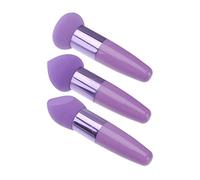 TOPPERFUN 3 pièces Éponge de Maquillage Double Extrémité avec Applicateurs pour Fond de Teint Kit de Beauté Multifonctionnel pour Fête et Usage