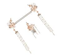 TOPPERFUN 3 pièces Kit Épingles Cheveux Chinois Alliage Peigne et Fourchette Coiffure Hanfu Accessoires Décoratifs Élégants pour Mariage Cosplay et Fêtes