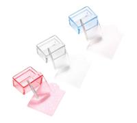 TOPPERFUN 3 pièces Nail Art Stamper Set Transparent Rectangular DIY Manicure Tools For French Nail Art With Options