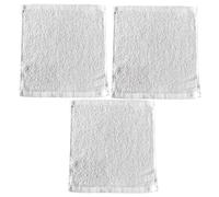 TOPPERFUN 3 pièces Serviettes à Main Jetables Coton Lot de Serviettes Carrées Blanches pour Salle de Bain Salon et Restaurant