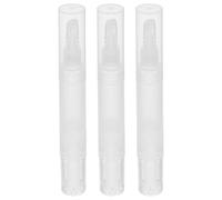 TOPPERFUN 3 Pièces Stylo à Huile pour Cuticules Vide 5ml Pinceau, Design Compact en Pp et Technologie Anti-fuite, Routines Beauté en Déplacement
