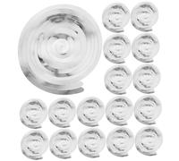 TOPPERFUN 30 Pièces Décoration de Plafond Spirale pour Mariage et Anniversaire Guirlandes Tourbillons Suspendues Argentées pour Décorations Festives