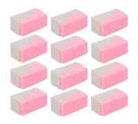 TOPPERFUN 30 pièces Set de Éponges Maquillage Triangulaires et Fond de Teint Houpette Maquillage Double Usage Sèche et Humide Blanches Roses Application Uniforme et Polyvalente pour Visage