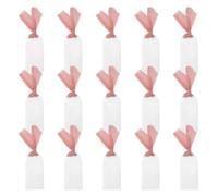 TOPPERFUN 30pcs panneaux réservés pour mariage en acrylique, marque-places de mariage avec ruban, design à trou, pour mariages et fiançailles