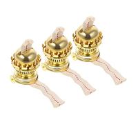 TOPPERFUN 3ensembles Brûleur De Lampe à Pétrole Et Mèches De Rechange pour Lampe à Huile De Brûleurs Et Mèches Compatibles