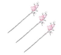 TOPPERFUN 3Pièces Lot de Baguettes de Cheveux Vintage avec Perles Accessoires de Coiffure Élégants pour Mariage et Styles Nobles pour Chignons et Nattes Parfait