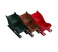 TOPPERFUN 3pièces Traîneau De Noël Plastique Décoratif Décoration De Table Festive pour Fêtes Et Rassemblements De Fin Année Accompagnement Décorative