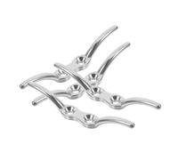 TOPPERFUN 4 Pièces Accessoires de Rideaux Taquet de Corde de Quai Marin Taquet de Mur Taquet de Bateau taquets de Bateau taquets de Cordon Aveugle Acier Inoxydable Silver