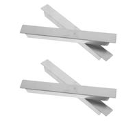 TOPPERFUN 4 Pièces Barre de Séparation Rail Alimentaire Horizontal 18 CM | Conception Brossée Résistante, Fixation Rapide, Optimisation de L’espace, pour Comptoirs et Vitrines Ouvertes