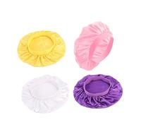 TOPPERFUN 4 Pièces Bonnet De Nuit En Soie Imitée Élastique Pour Chimiothérapie Sommeil Confortable