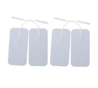 TOPPERFUN 4 pièces Coussinet Électrode Non-tissé pour Électrostimulation Patchs de Soins Thérapeutiques à Haute Conductivité Compatibles et Accessoires pour Massage Corporel à Domicile
