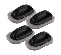 TOPPERFUN 4 pièces Éponge Abrasive Double-Face pour Vaisselle Nettoyage Anti-Rouille Réutilisable pour Cuisine et Wok Marron