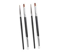 TOPPERFUN 4 pièces Pinceaux Maquillage Double-embout Éponge Correctrice Visage Portable Kit Concealer Précis pour Yeux et Teint Facile à Tenir pour Usage Quotidien et Voyage