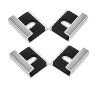 TOPPERFUN 4 Pièces Support de Miroir Agrafe Murale Supports de Miroir pour Miroir sans Cadre kit de Suspension de Miroir Lourd Clips de Montage Clips de Miroir Acier Inoxydable 304