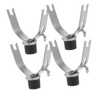 TOPPERFUN 4 Pièces Support de Pôle à Vêtements Inoxydable de Remplacement pour Pôle Accessoires pour Séchage Intérieur Extérieur