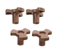 TOPPERFUN 4 pièces Support Plateau Tournant Micro-ondes Coupleur de Plateau Tournant pour Réparation de Remplacement Robuste et Léger Compatible avec Plusieurs Modèles de Fours à