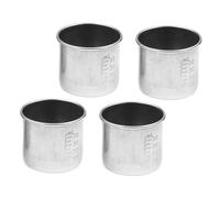 TOPPERFUN 4 pièces Tasses à Médicaments Acier Inoxydable avec Graduation Accessoires pour Mesures de à et Milieu
