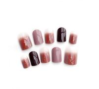 TOPPERFUN 48 Pièces Stickers Adhesifs pour Ongles Brillants Faux Ongles Pailletés à Couverture Complète Patchs de Noël Halloween et Anniversaires