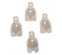 TOPPERFUN 4pcs Tie-Down Strap Receiver, Outdoor Blind Tie Down Bracket, Post Mount Anchor Bracket for Canopy and Shade, Beige Plastique, Secure Tie Down