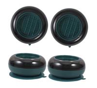 TOPPERFUN 4pièces Tapis Anti- Pour Machine à Laver Et Réfrigérateur Stabilisateur Avec Mobiles Couleur Verte Base Et Sécurisée