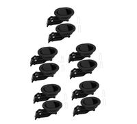 TOPPERFUN 5 Ensembles Sofa Handle Backle Accessoires pièce jointe fauteuils inclinables libérer Remplacement de la poignée du Fauteuil inclinable pièces de canapé inclinable Plastique Noir