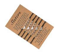 TOPPERFUN 5 pièces Bracelet Acier Inoxydable Forme de Coeur Ensemble de Bracelets Tressés pour Femmes Bijoux Amitié Élégants et Uniques pour Offrir