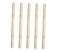 TOPPERFUN 5 pièces Crayons à Sourcils Anti-transpiration Double-embout avec Brosse pour Maquillage Naturel et Longue Tenue