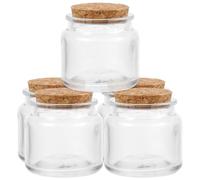 TOPPERFUN 5 Pièces Pot à Bougie Transparent Bouteille Décorative 100ml Verre Résistant Chaleur pour DIY et Dressage de Table, Flacon en Verre pour Bougie Parfumée et Décoration