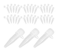 TOPPERFUN 50 Tubes à Essai Coniques Transparents 1,5 Ml avec Bouchons à Vis, Tubes à Microcentrifuger en Plastique, Récipients D’Échantillons Liquides pour Laboratoire, Usage Centrifugeuse,