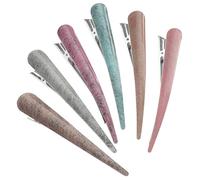 TOPPERFUN 6 Pièces Clips Cheveux Imitation Corne De Bœuf Pinces Pour Queue De Cheval Décoration Cheveux Filles Lot De