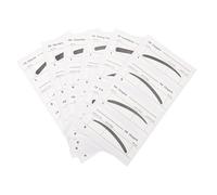 TOPPERFUN 6 pièces Kit de Pochoirs Sourcils Papier pour Maquillage Modèles Variés pour Débutantes et Professionnelles Outil Pratique et Facile à Utiliser