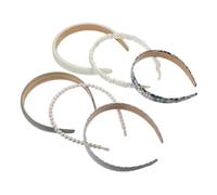 TOPPERFUN 6pièces Bandeaux pour Cheveux de Femmes Accessoires de Coiffure Élégants Bandeaux Décoratifs pour Cheveux Courts Idiomatiques pour Visage Maquillage