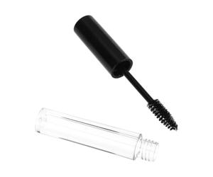 TOPPERFUN 6pièces Lot de Tubes Vides pour Mascara Crème Yeux Transparents avec Couvercle Noir