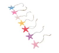 TOPPERFUN 7 Ensembles Décorations des étoiles de mer décoratif Faire la fête pour d'aquarium décor Suspendu sur Le thème de l'océan Ornements étoiles résine Colorful