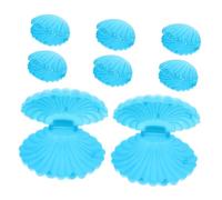 TOPPERFUN 8 Pièces boite de bonbons conteneur de bonbons sucrier boîtes de bonbons décoratives Boîtes de faveur de bonbons bols de bonbons Boîtes de bijoux de coquillage Plastique Ciel bleu