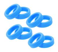 TOPPERFUN 8 Pièces Capot De Protection De Roue à Caisson Chariot Roues De Bagages Conditionneur Organisateur De Voyage Cubes D'emballage Étagère Roue Des Diables Blue Gel De Silice